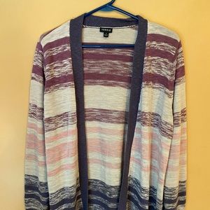 Berry striped Cardigan from Torrid